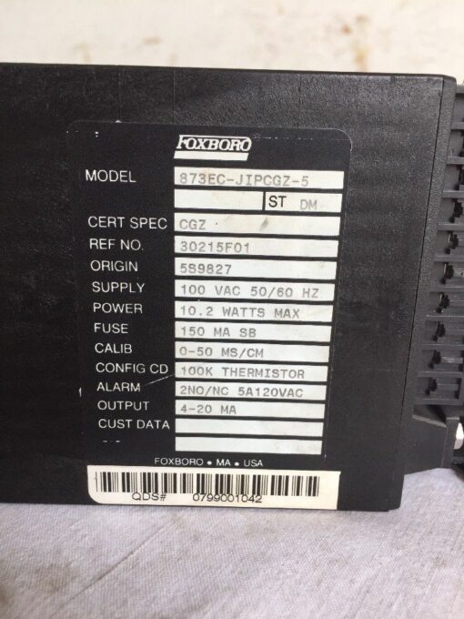 Foxboro 873EC-JIPCGZ-5 Electrochemical Analyzer - Image 2