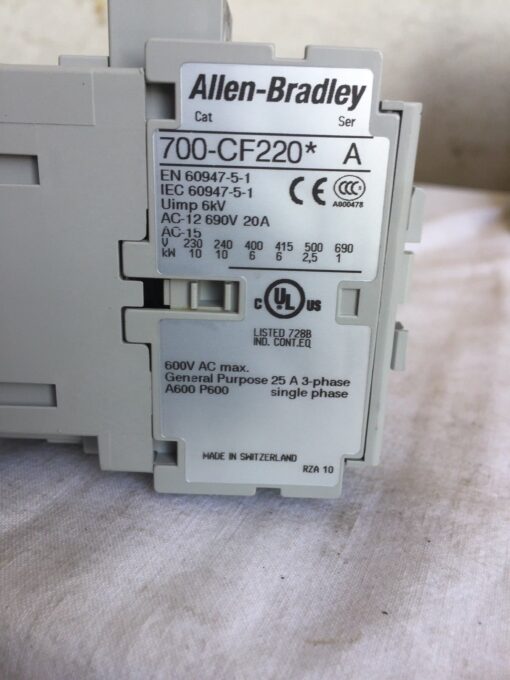 Allen-Bradley 700-CF220D Control Relay - Image 3