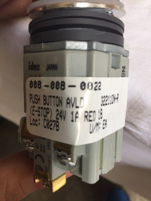 IDEC AVLD39911DN Push-Twist Release Button Red - Image 4