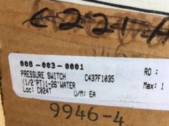 Alternative view of Honeywell C437H 1001 Gas/Air Pressure Switch