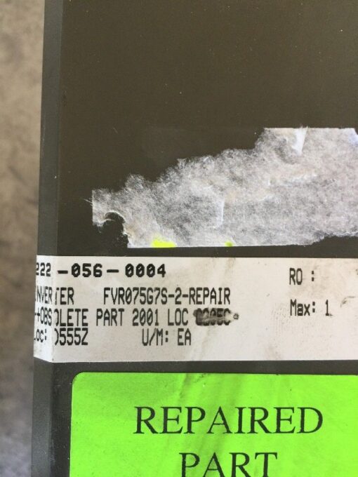 Fuji Electric FVR G7S FVR075G7S-2 Repaired Part - Image 3