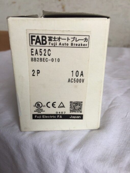 Fuji Electric EA52C 10 AMP AUTO BREAKER BB2BEC-010 - Image 3