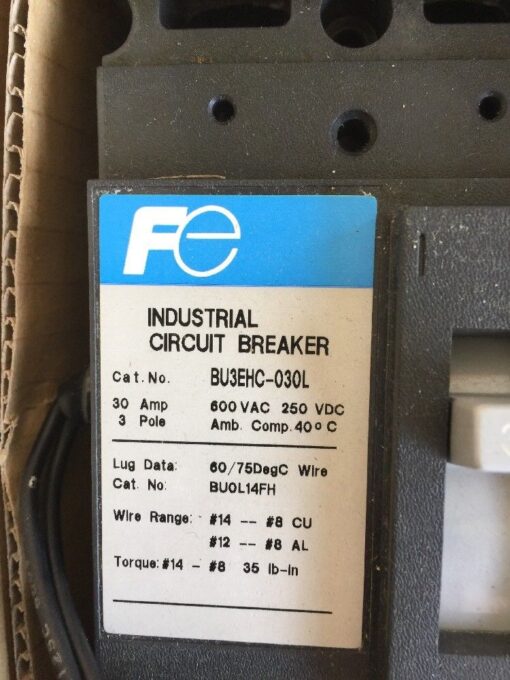 Fuji Electric Auto-Breaker BU3EHC-030L - Image 2