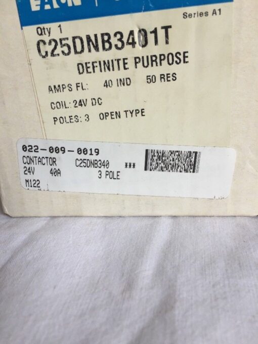 Eaton Cutler-Hammer Contactor C25DNB340 - Image 7