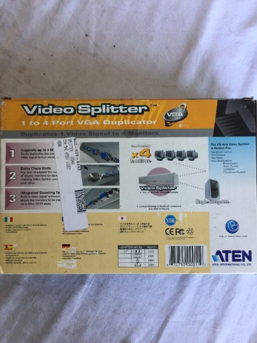 Aten VS94A 4 Port VGA Video Splitter - Image 2