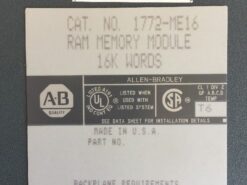 Alternative view of Allen-Bradley 1772-ME16 16K Words RAM Memory Module