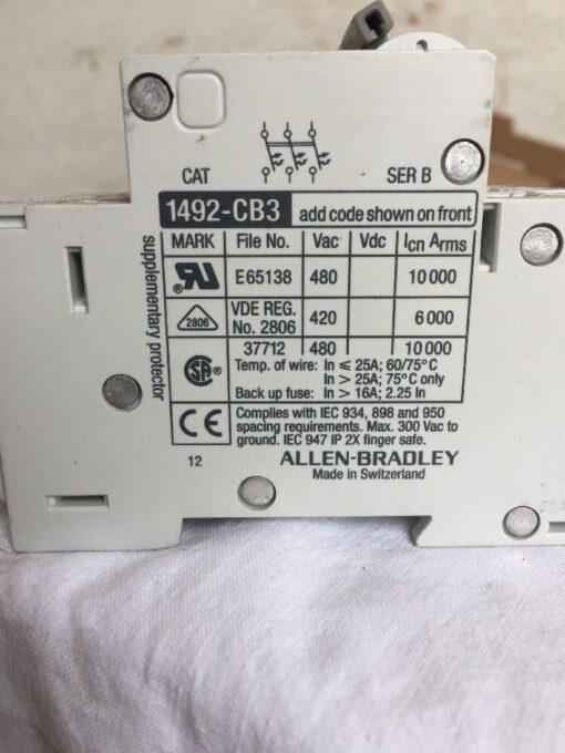 Allen-Bradley Circuit Breaker 1492-CB3G400 - Image 2