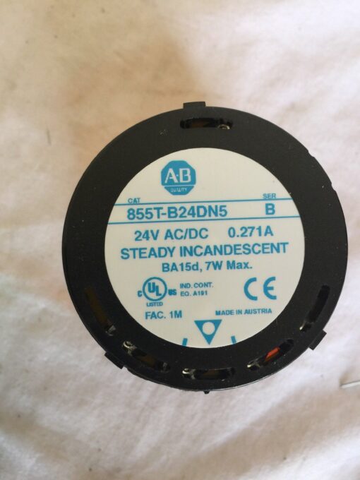 Allen-Bradley Stack Light Base 855T-BPM10 & 3 Lights 855T-B24DN3 - Image 3