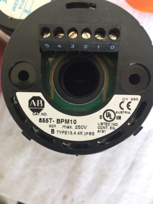 Allen-Bradley Stack Light Base 855T-BPM10 & 3 Lights 855T-B24DN3 - Image 4