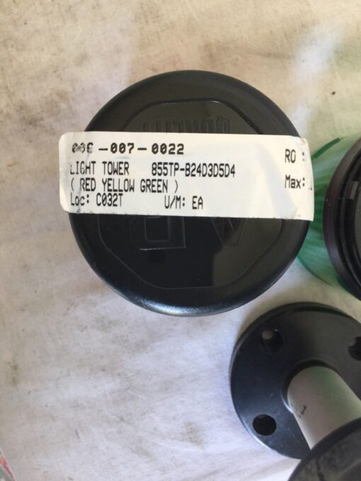 Allen-Bradley Stack Light Base 855T-BPM10 & 3 Lights 855T-B24DN3 - Image 5