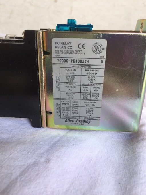 Allen-Bradley 700DC-PK1200Z24 Series-A DC Relay - Image 2