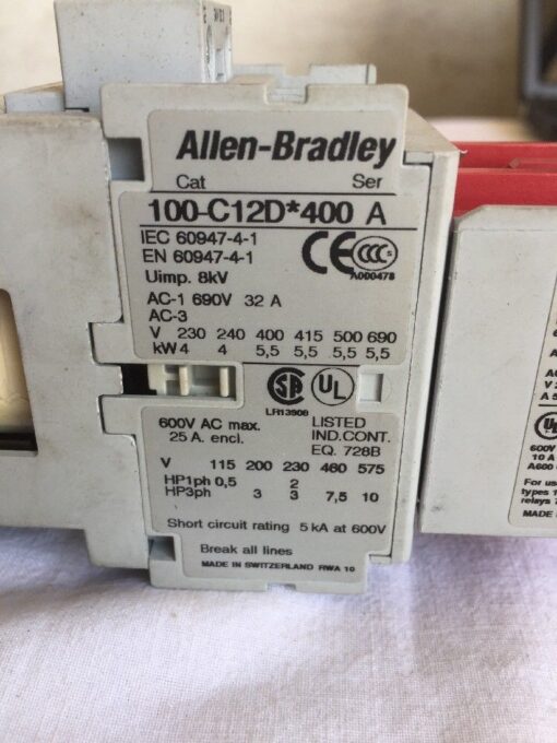 Allen-Bradley Contactor 100C12D400 - Image 2