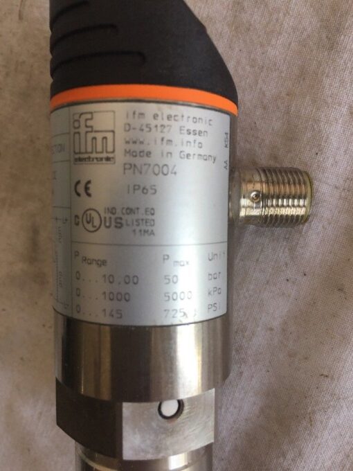 IFM PN7004 Pressure Sensor PN-010-RBR14-QFRKG/US - Image 3