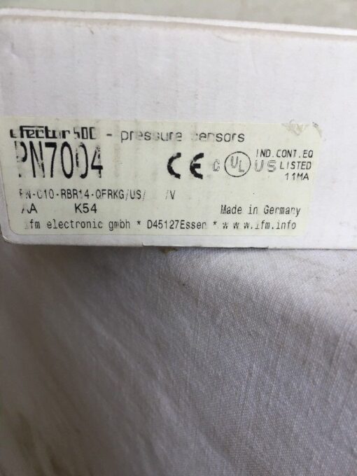 IFM PN7004 Pressure Sensor PN-010-RBR14-QFRKG/US - Image 4