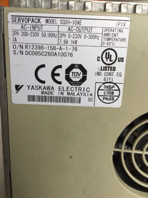 Yaskawa Servopack SGDH-10AE - Image 3