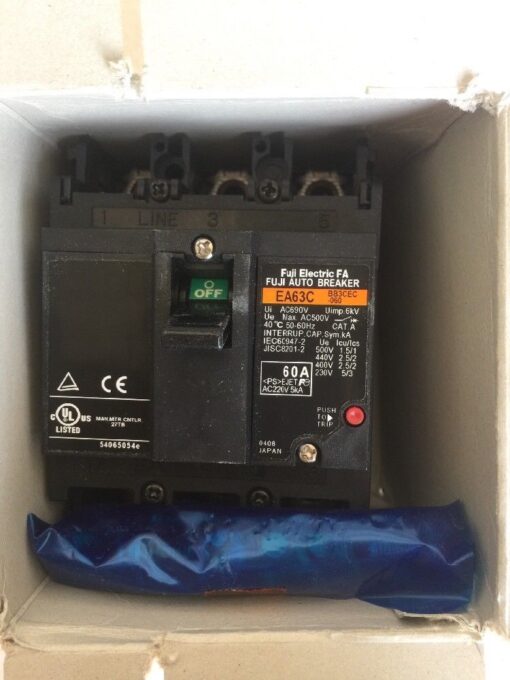 Fuji Electric EA63C 60A 3P Circuit Breaker