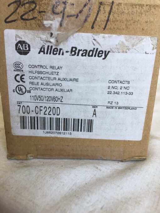 Allen-Bradley 700-CF220D Control Relay