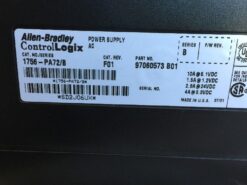 Alternative view of Allen-Bradley 1756-PA72 /B Power Supply