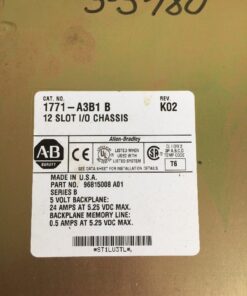 Allen-Bradley 1771-A3B1/B Ser B 12-Slot I/O Chassis