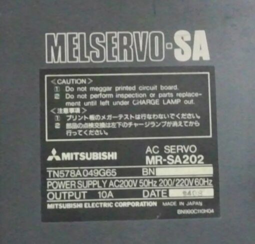 Mitsubishi Electric Servo Drive MR-SA202