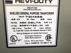Alternative view of Hevi-Duty Transformer T2H45S