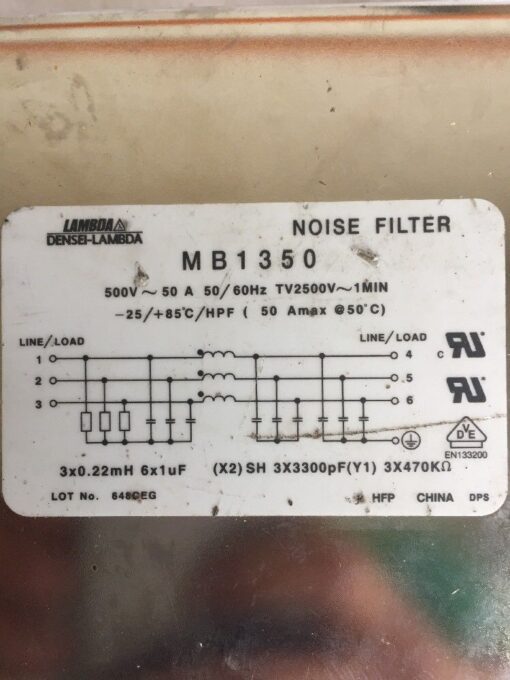 Nemic-Lambda MB1350 Noise Filter