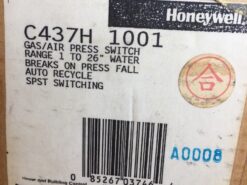 Honeywell C437H 1001 Gas/Air Pressure Switch