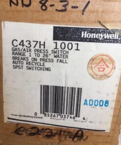 Honeywell C437H 1001 Gas/Air Pressure Switch