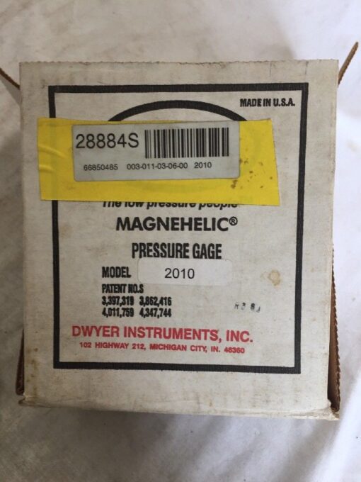 Dwyer Magnehelic Pressure Gauge 2010