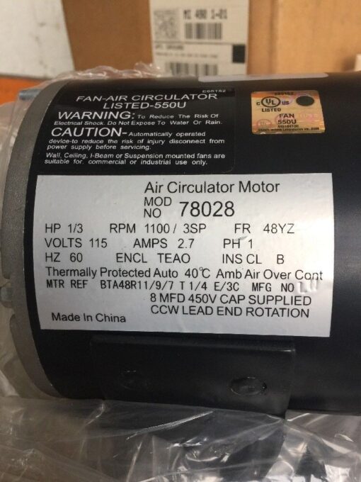 Denso Air Circulator Motor 78028