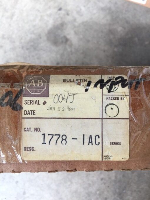 Allen-Bradley 1778-IAC Industrial Control System