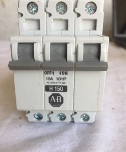 Allen-Bradley 1492-CB3 H150 Circuit Breaker Series C w/3 Pole 15A 10HP