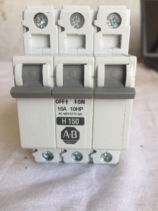 Allen-Bradley 1492-CB3 H150 Circuit Breaker Series C w/3 Pole 15A 10HP