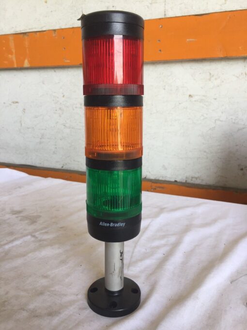 Allen-Bradley Stack Light Base 855T-BPM10 & 3 Lights 855T-B24DN3