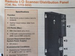 Allen-Bradley 1772-SD2 Remote I/O Scanner