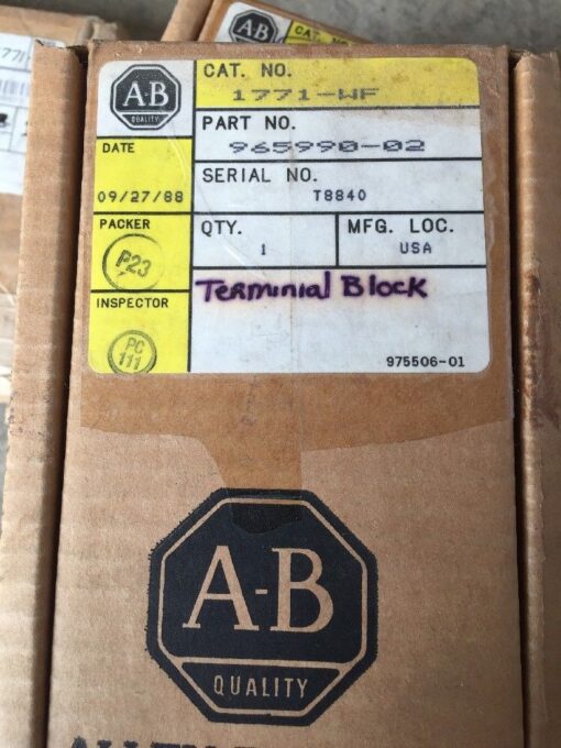 Allen-Bradley 1771-WF Wiring Arm