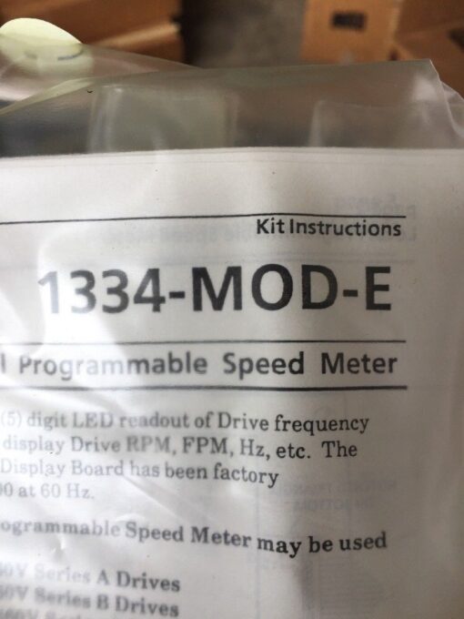 Allen-Bradley 1334-MOD-E Speed Meter