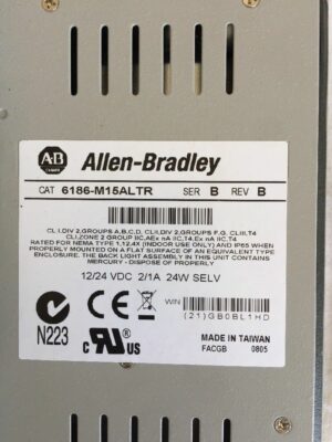 Allen-Bradley Panelview 6186-M15ALTR