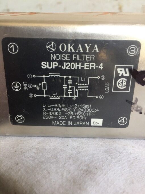 Okaya SUP-J20H-ER-4 Noise Filter