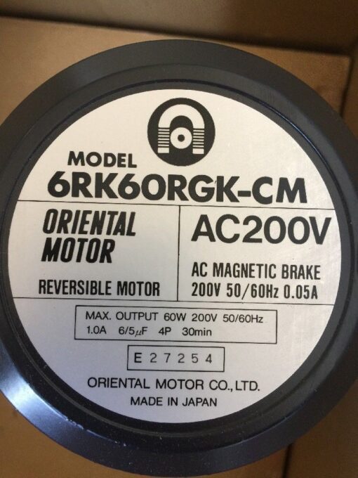 Oriental Motor 6RK60RGK-CM
