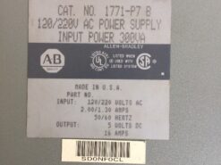 Allen-Bradley 1771-P7B Power Supply