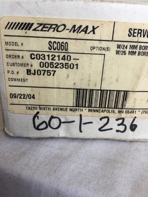 Zero Max Coupling SC060