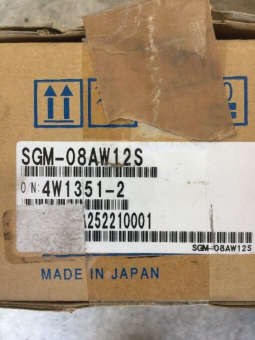 Yaskawa Electric AC Servo Motor SGM-08AW12S