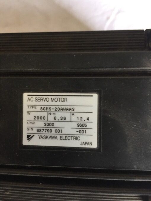 Yaskawa AC Servo Motor SGMS-20AWAAS