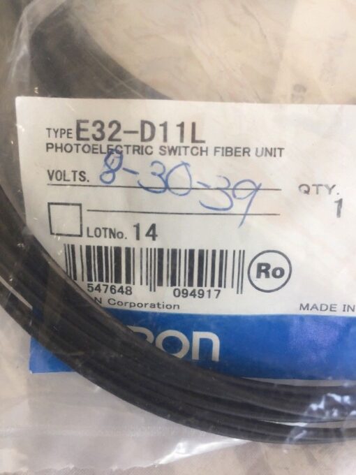 Omron Fiber Optic E32-D11L
