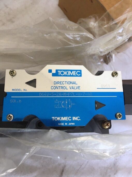 Tokimec Solenoid Operated Directional Control Valve DG4V-5-2A-M-P7L-H-7-40