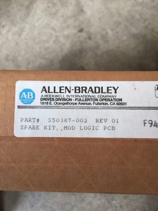 Allen-Bradley Logic PC Board S50387-002