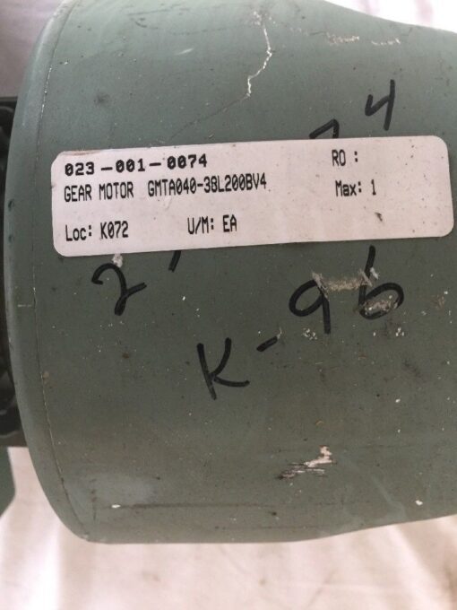 Tsubaki Gear Motor GMTA040-38L200BV4 - Image 3