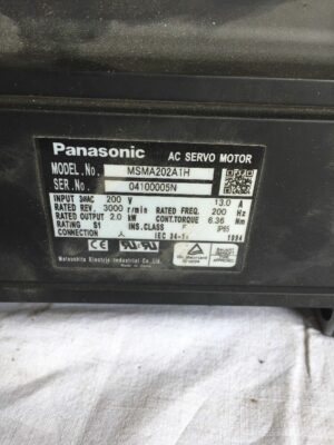 Panasonic AC Servo Motor MSMA202A1H