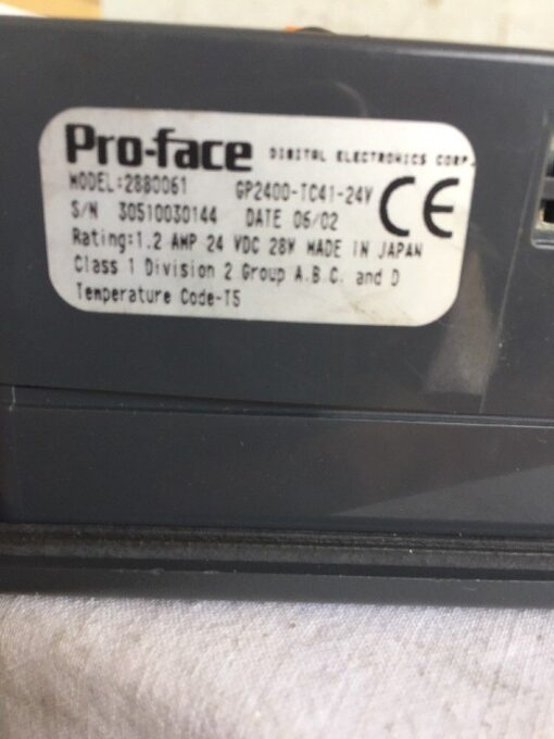 Pro-Face Touch Screen Operator Panel GP2400-TC41-24V - Image 3